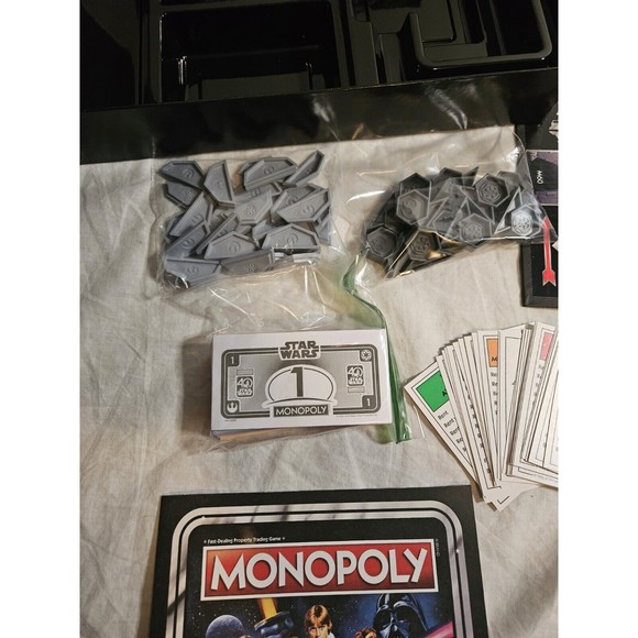 Monopoly Star Wars 40th Anniversary Special Edition Game COMPLETE - Picture 9 of 9
